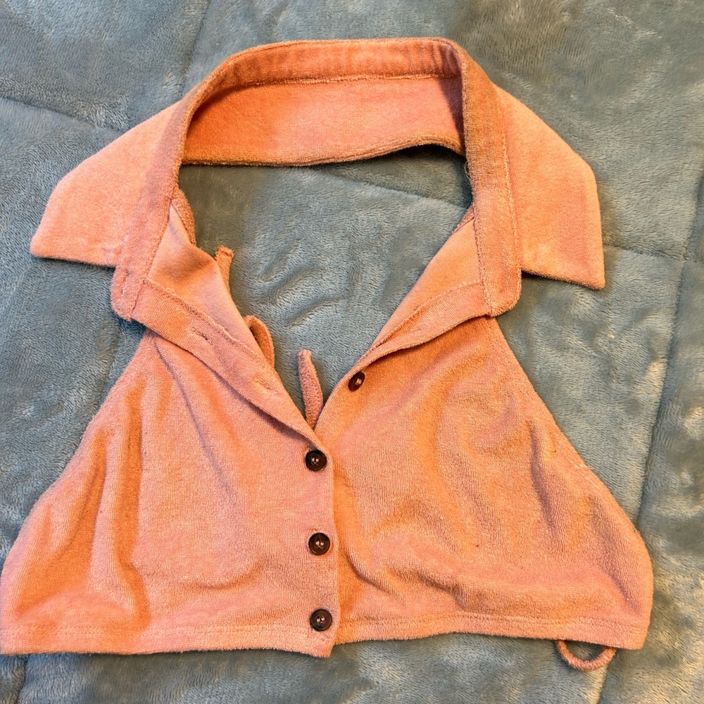 Cropped open back top